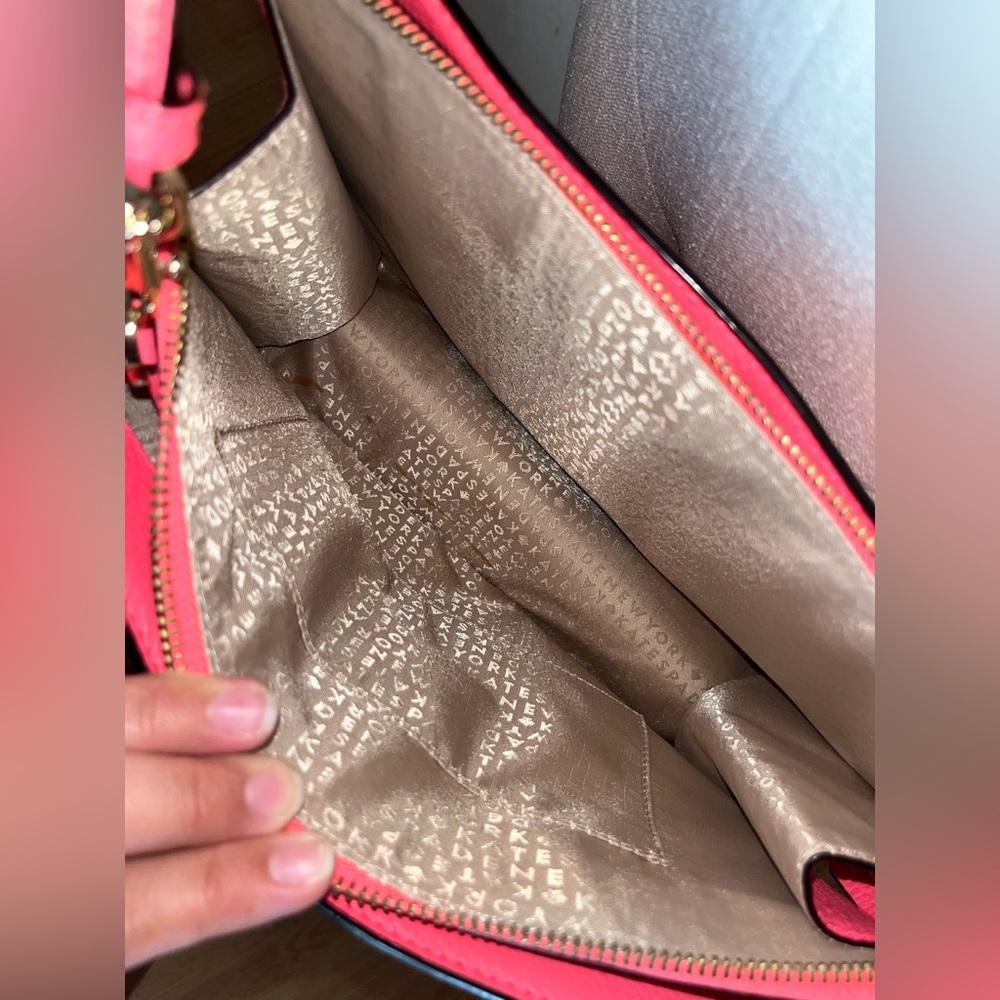 Kate Spade neon pink tote crossbody bag - Picture 5 of 6